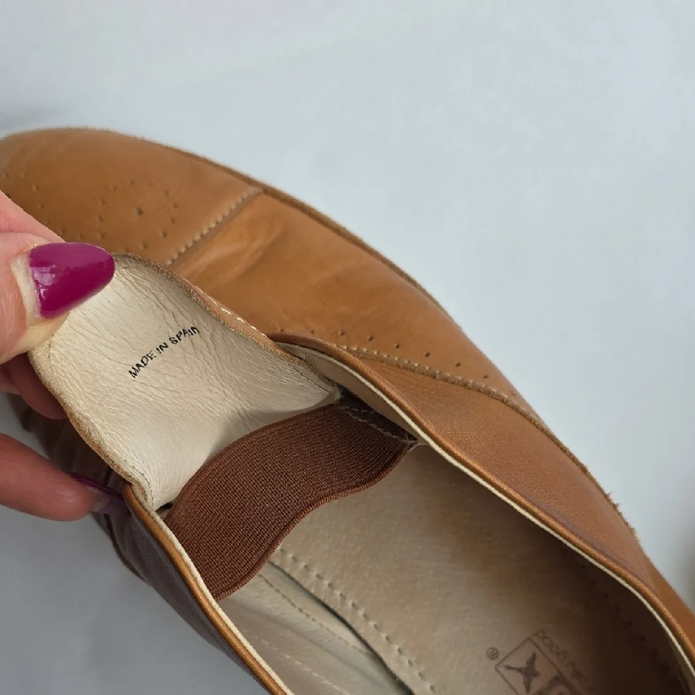Pikolinos Brown Leather Slip-On Shoes